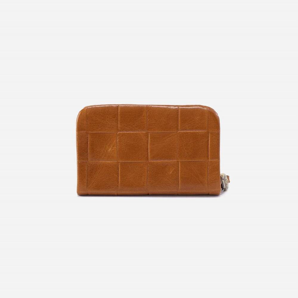 NEW HOBO eliza small zip around card case in truffle - Picture 2 of 2